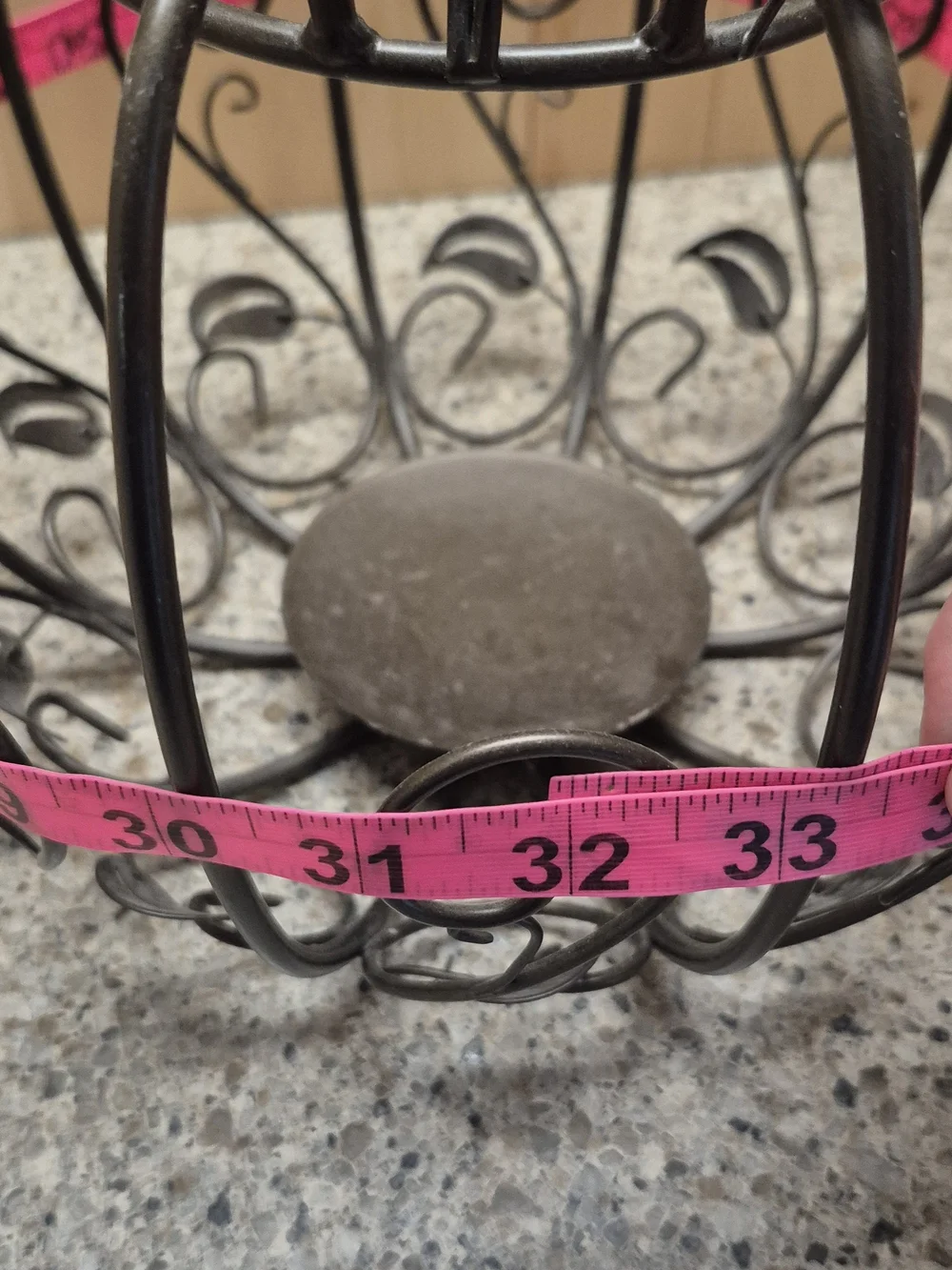 Wrought Iron Pumpkin Candle Holder Wire Globe Centerpiece Autumn Fall Decor
